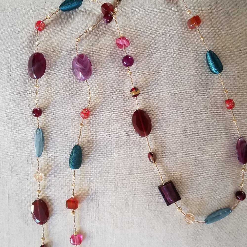Chico's Jewel tone - Gold - 53" Necklace - NWOT